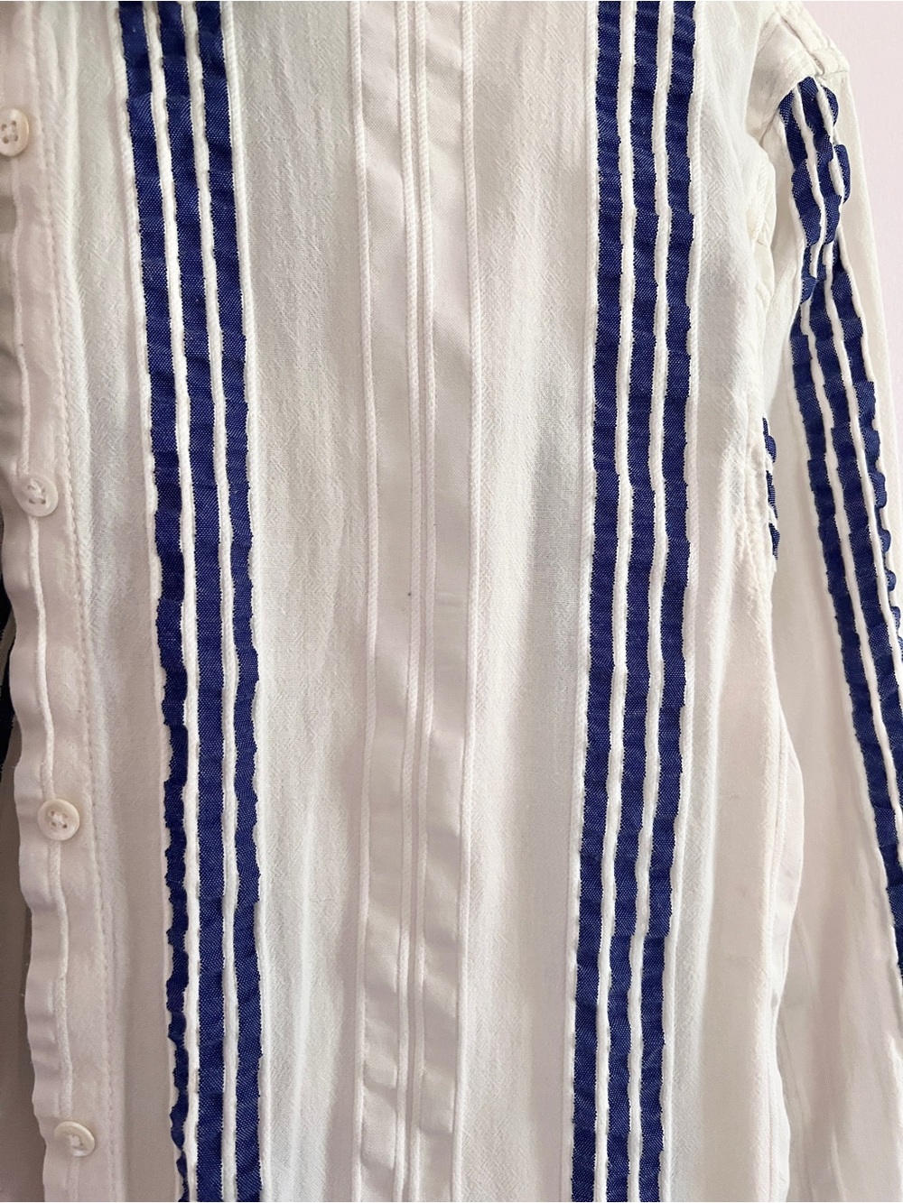Boden Longline Striped Shirt - Picture 3 of 4